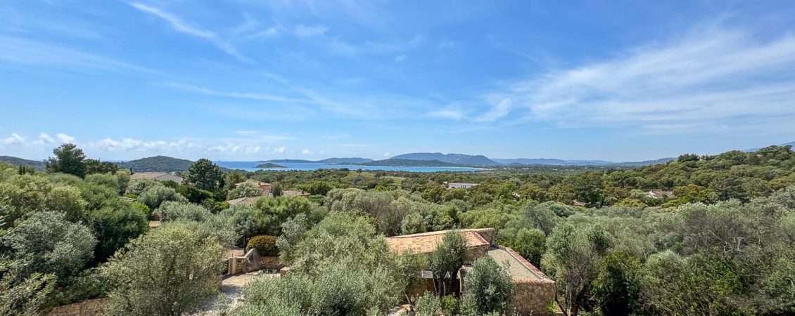 Vue imprenable sur la mer depuis la terrasse de Villa Serena à Punta d'Arasu.